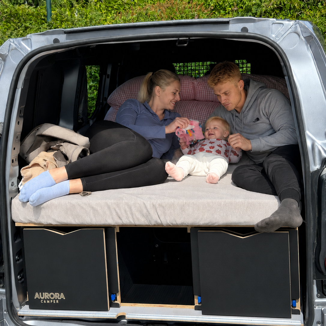 Spesialtilpasset Madrass-sett (2 stk) | 3-Delt Foldemadrass til Campermodul
