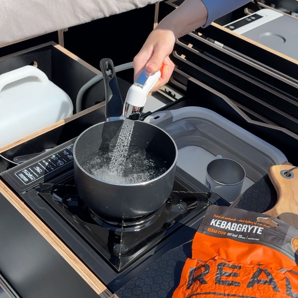 Oppladbart Turdusj & Dusjsett | Bærbar Vannpumpe for Camping & Campervan